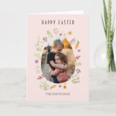 ハッピーイースターBunnies写真 シーズンカード (正面)