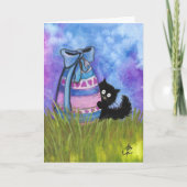 ハッピーイースターby BiHrLe Black Cat Card シーズンカード (正面)