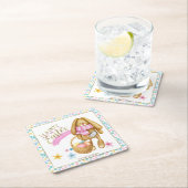 ハッピーイースターEverbunny ID640 スクエアペーパーコースター (インサイチュ)