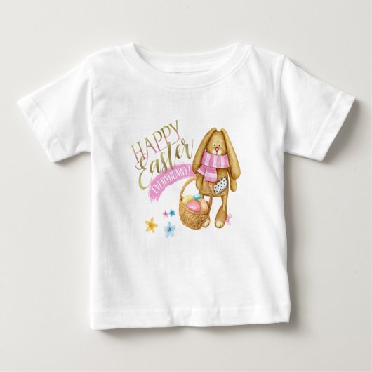 ハッピーイースターEverbunny ID640 ベビーTシャツ (正面)