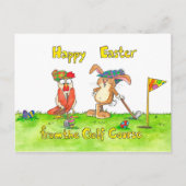 ハッピーイースターforゴルファーbyニコールヤネス シーズンポストカード (正面)