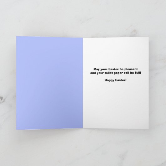 ハッピーイースターfor anyone toilet紙と卵 シーズンカード (内部)