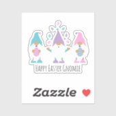 ハッピーイースターGnomieイースターエッグをジャグリング シール (シート)