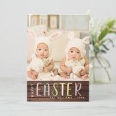 ハッピーイースターPHOTOカード – 素朴花フローラ シーズンカード (スタンド正面)