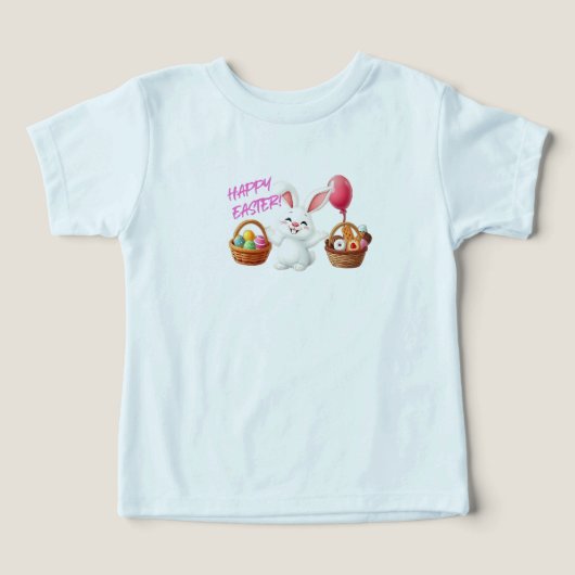 ハッピーイースターTシャツ(幼児用) (デザイン正面)