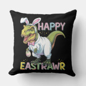 ハッピーイーストラーTレックスイースターバニーエッグ クッション (正面)