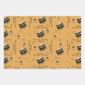 ハッピーイードアルアダムバラクキッズイエローカバ引用文 ラッピングペーパーシート (正面)