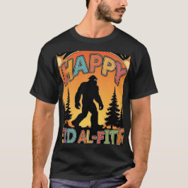 ハッピーイードアルフィトゥールビグフートサンセットメンズシャツ Tシャツ