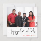 ハッピーイードアルフィトルフォトカードスクエア シーズンカード (正面)