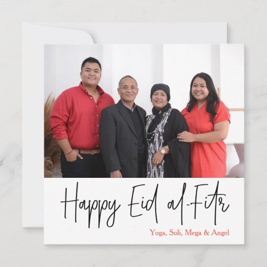 ハッピーイードアルフィトルフォトカードスクエア シーズンカード (正面)