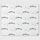 ハッピーイードアルフィトルムバラクホワイトラッピング紙 ラッピングペーパー (フラット)