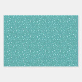 ハッピーイードキッズブルーピンクムーンスターパターン引用文 ラッピングペーパーシート (正面3)