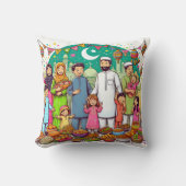 ハッピーイードフおもしろいァイ祝ズデザイン クッション (正面)