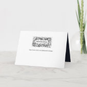 ハッピーイードムバラクティール（緑がかった色）とゴールデン書道 カード (裏面)