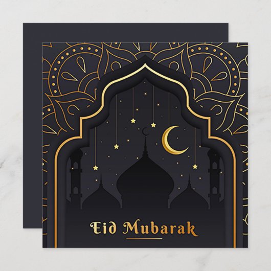 ハッピーイードムバラク三日月スターズモスク シーズンカード (正面/裏面)