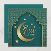 ハッピーイードムバラク三日月星アラビアパターン シーズンカード (正面/裏面)