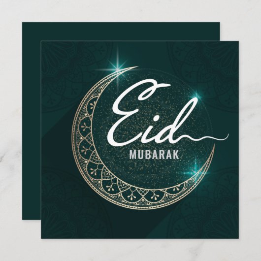 ハッピーイードムバラク新星三日月白緑 シーズンカード (正面/裏面)