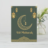 ハッピーイードムバラク濃い緑と金色の三日月 シーズンカード (スタンド正面)