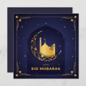 ハッピーイードムバラク金ゴールドクレセントスターモスクブルー シーズンカード (正面/裏面)
