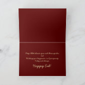 ハッピーイードムバラクcresentスター金ゴールドレッドフローラ シーズンカード (内部)