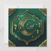 ハッピーイード金ゴールドクレストスタースイスラムランタングリーン シーズンカード (正面)