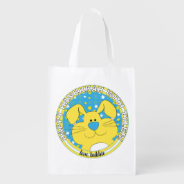 ハッピーウィズブルーバニー エコバッグ