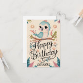 ハッピーウィッシュズペロットデジタル誕生日 カード (正面/裏面インサイチュ)