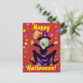 ハッピーウィッチハロウィンはがき ポストカード (スタンド正面)