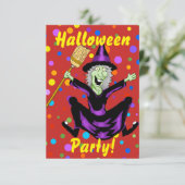 ハッピーウィッチハローウィンパーティ招待状 招待状 (スタンド正面)