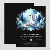 ハッピーウィムシーホース誕生日 招待状 (正面/裏面)