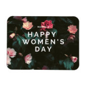 ハッピーウィメンズデイフローラ マグネット (横)