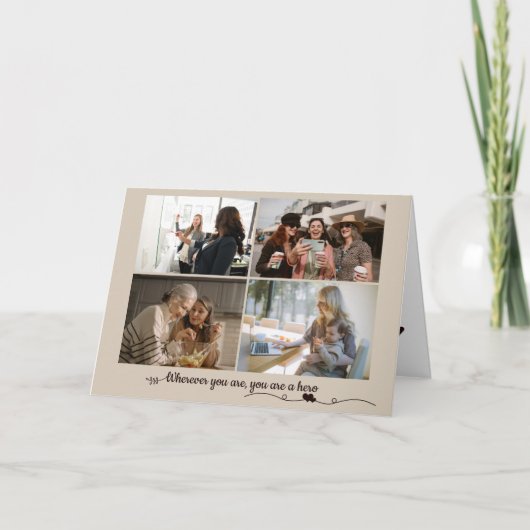 ハッピーウィメンズデイ写真ホリデーカード シーズンカード (正面)