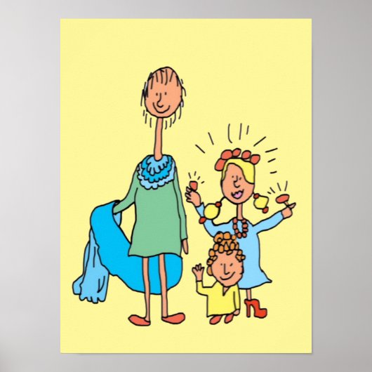 ハッピーウィメンズポスター3 ポスター (正面)