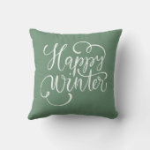 ハッピーウィンタークリスマス装飾用クッション クッション (裏面)