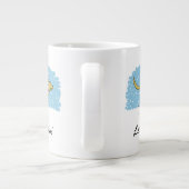 ハッピーウィンタースノードッグホリデー | Let it Snow カスタム ジャンボコーヒーマグカップ (裏面)