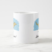 ハッピーウィンタースノードッグホリデー | Let it Snow カスタム ジャンボコーヒーマグカップ (正面)