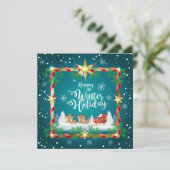 ハッピーウィンターホリデーウィズサンタヴィンテージカード (スタンド正面)