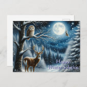 ハッピーウィンター至グリーティング ポストカード (正面/裏面)