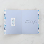 ハッピーウィンター至ユール(キリスト降誕祭)スノー カード (内部)