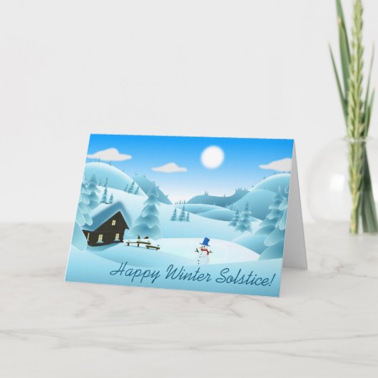 ハッピーウィンター至!雪だるま シーズンカード (正面)