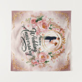 ハッピーウェディングアニバーサリーミューラル#5 タペストリー (正面(横))