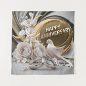 ハッピーウェディングアニバーサリー タペストリー (正面)