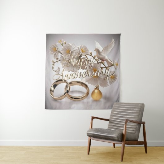 ハッピーウェディングアニバーサリー タペストリー (インサイチュ)