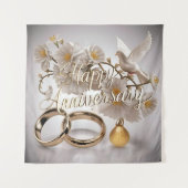 ハッピーウェディングアニバーサリー タペストリー (正面)