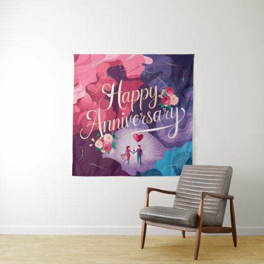 ハッピーウェディングアニバーサリー タペストリー (インサイチュ)