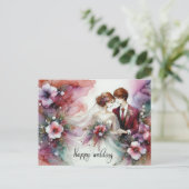 ハッピーウェディングデイポストカード ポストカード (スタンド正面)