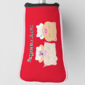 ハッピーウェディング ゴルフヘッドカバー (回転90)