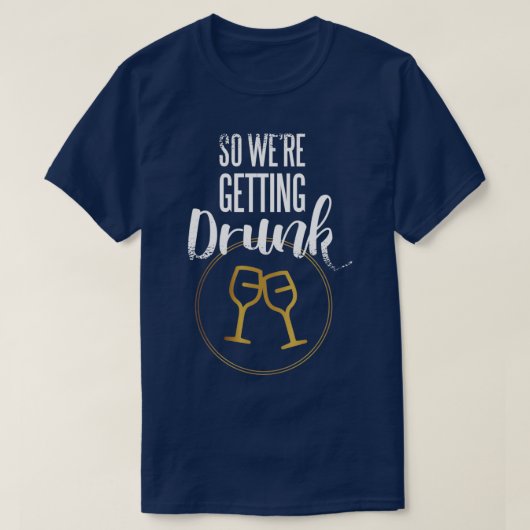 ハッピーウェディング ブライズメイド デザイン Tシャツ (デザイン正面)
