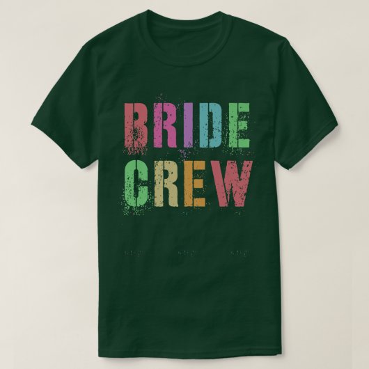ハッピーウェディング！花嫁の仲間たち 結婚前のお祭り 披露宴パーティーの仲間たち Tシャツ (デザイン正面)