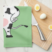 ハッピーウォーとベビーボトル漫画  キッチンタオル (四つ折り)